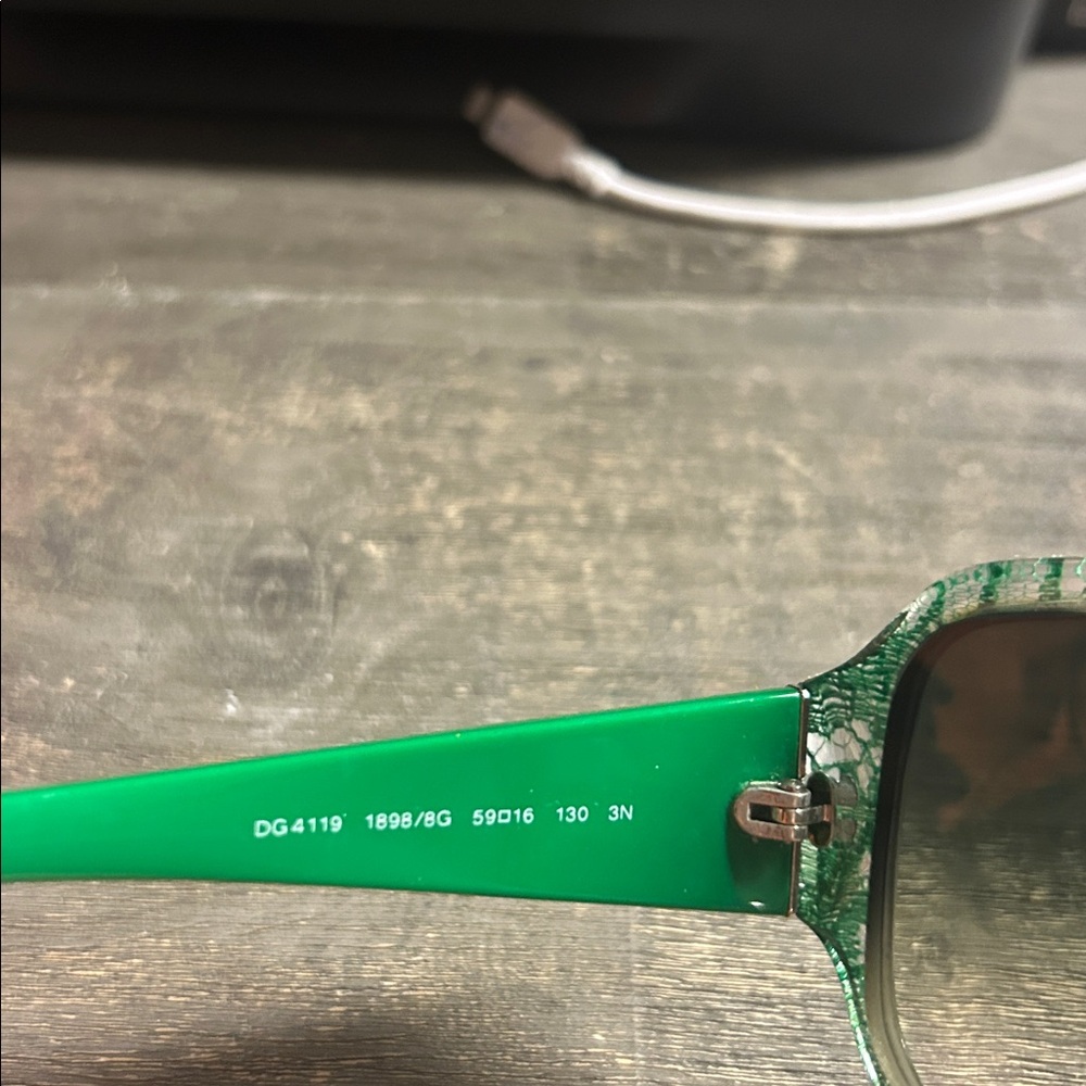 Dolce & Gabbana Emerald Green Lace Sunglasses‎ - Picture 5 of 9